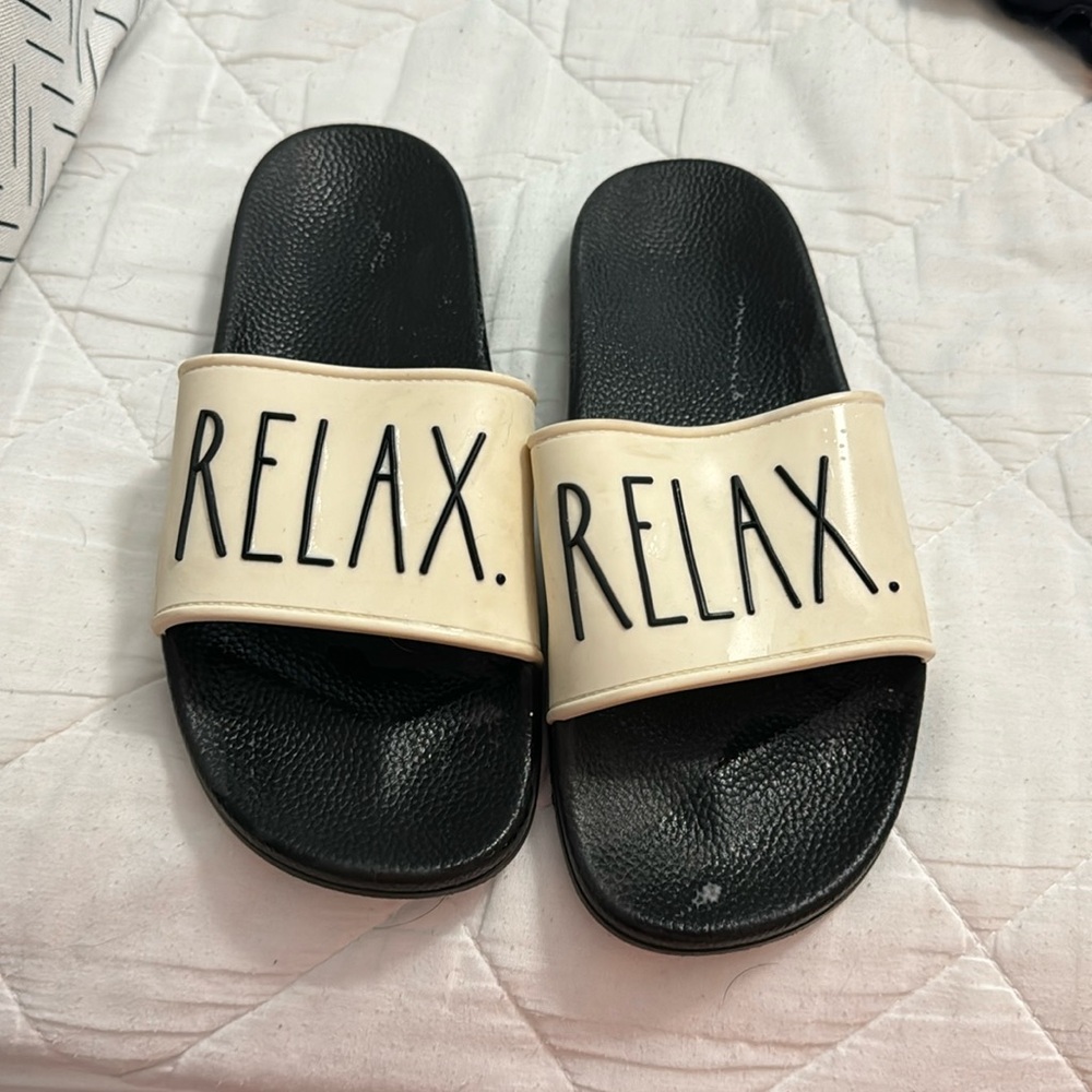 Rae Dunn RELAX slides
